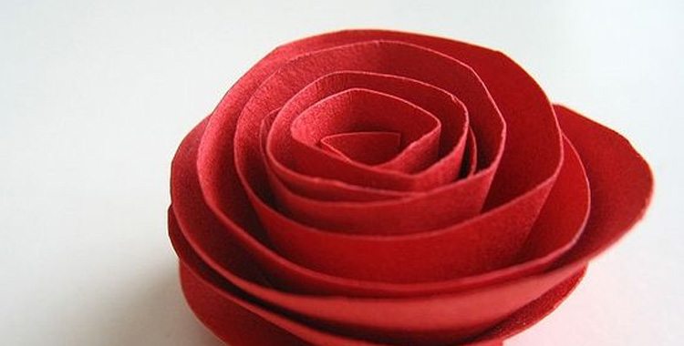 Flor espiral de papel  Manualidades en Papel